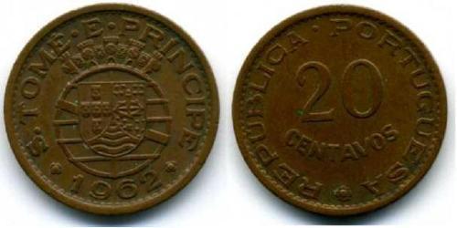 20 Centavo Portugal / Santo Tomé y Príncipe (1469 - 1975) Bronce 