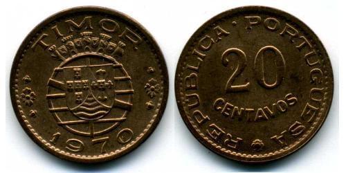 20 Centavo Timor Oriental (1702 - 1975) / Portugal Bronce 