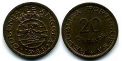 20 Centavo Portuguese Angola (1575-1975) / Portugal Bronze 