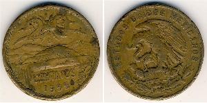 20 Centavo United Mexican States (1867 - ) Bronze 