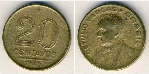 20 Centavo Brazil Bronze/Aluminium 