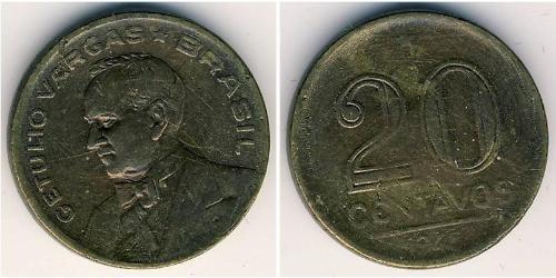 20 Centavo Brasile Bronzo 