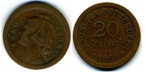 20 Centavo Cape Verde (1456 - 1975) Bronzo 
