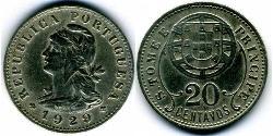 20 Centavo Sao Tomé-et-Principe (1469 - 1975) Cuivre/Zinc 