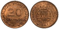20 Centavo Mosambik (1975 - ) Kupfer 