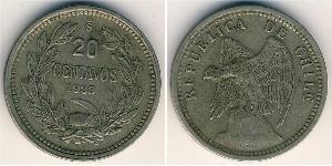 20 Centavo Chile Kupfer/Nickel 