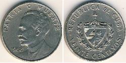 20 Centavo Cuba (1898 - ) Kupfer/Nickel 