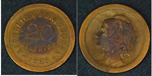 20 Centavo Erste Portugiesische Republik (1910 - 1926) Kupfer/Nickel 