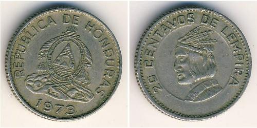 20 Centavo Honduras (1821 - ) Kupfer/Nickel 