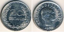 20 Centavo Republique de Colombie (1886 - ) Nickel 