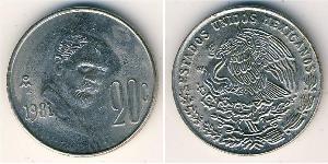 20 Centavo México (1867 - ) Níquel/Cobre 