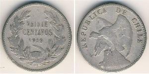 20 Centavo Chile Plata 