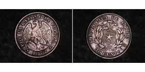 20 Centavo Chile Plata 