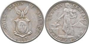 20 Centavo Filipinas Plata 