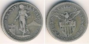 20 Centavo Filipinas Plata 