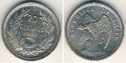 20 Centavo Cile Rame/Nichel 