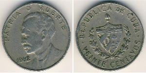 20 Centavo Cuba (1898 - ) Rame/Nichel 