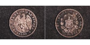 20 Centavo Chile Silber 