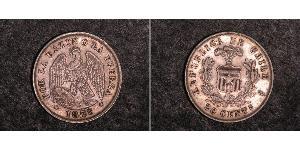 20 Centavo Chile Silber 