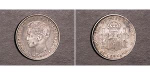 20 Centavo Puerto Rico Silber Alfonso XIII of Spain (1886 - 1941)