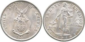 20 Centavo Philippines Silver 