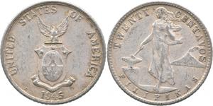 20 Centavo Philippines Silver 
