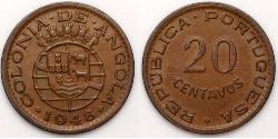 20 Centavo Portogallo / Portuguese Angola (1575-1975)  
