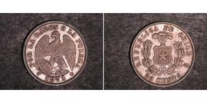 20 Centavo 智利 銀 