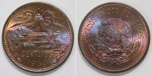 20 Centavo 墨西哥 青铜 