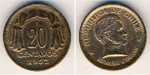 20 Centavo 智利 青铜 