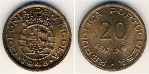 20 Centavo 葡屬西非 (1575 - 1975) 青铜 