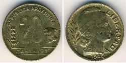 20 Centavo 阿根廷 青铜 