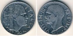 20 Centesimo Kingdom of Italy (1861-1946) Acciaio inossidabile 