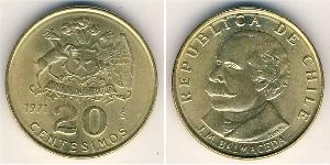 20 Centesimo Chile Messing 
