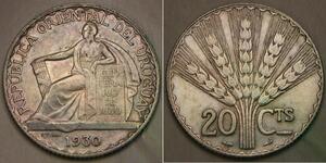 20 Centesimo Uruguay (1825 - ) Silver 