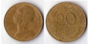 20 Centime Quinta Repubblica francese (1958 - ) Alluminio/Bronzo 