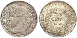 20 Centime Deuxième République (France) (1848-1852) Argent 