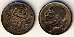 20 Centime Belgique Bronze 