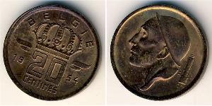 20 Centime Belgique Bronze 