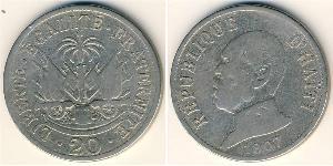 20 Centime Haiti (1804 - ) Kupfer/Nickel 