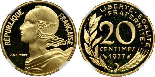 20 Centime France / Cinquième République (1958 - ) Or 