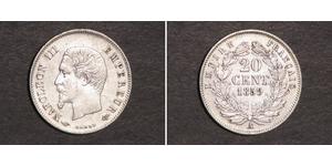 20 Centime Zweites Kaiserreich (1852-1870) Silber Napoleon III (1808-1873)