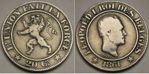 20 Centime Belgien  