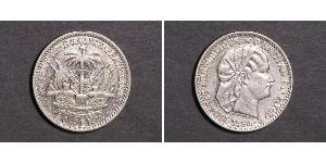20 Centime / 1/5 Gourde Haiti (1804 - ) Argento 