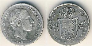 20 Centimo Filipinas Plata 