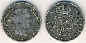 20 Centimo Philippinen Silber 