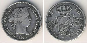 20 Centimo Philippinen Silber 