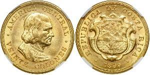 20 Colon Costa Rica Or Christophe Colomb (1451 - 1506)