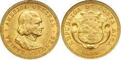 20 Колон Costa Rica (1821 - ) Золото Христофор Колумб (1451 - 1506)