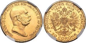 20 Corona Österreich-Ungarn (1867-1918) Gold Franz Joseph I (1830 - 1916)